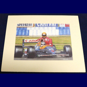 Senna takes a ride with Mansell