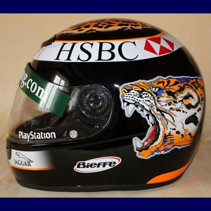 Eddie Irvine Jaguar-Helm