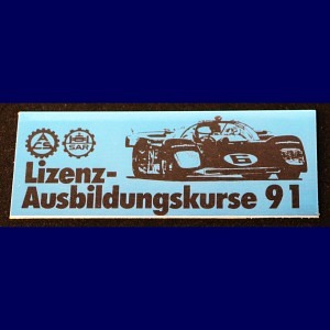 Lizenzausbildungskurs 1991 Erinnerungsplakette